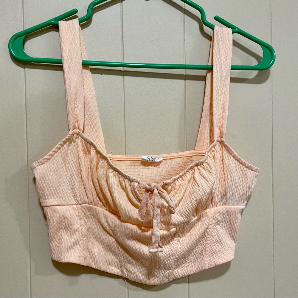 Cotton On orange crop top